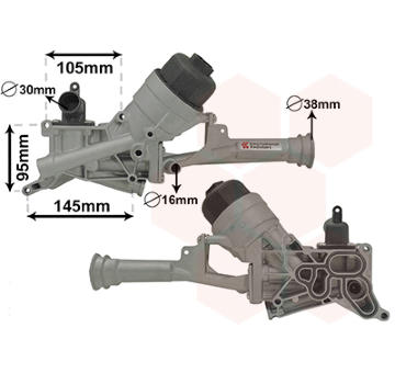 Pouzdro, olejový filtr VAN WEZEL 17013101
