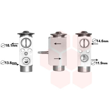 Expanzní ventil, klimatizace VAN WEZEL 18001492
