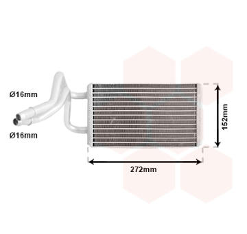 Výměník tepla, vnitřní vytápění VAN WEZEL 18006317