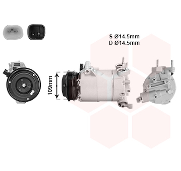 Kompresor, klimatizace VAN WEZEL 1800K392