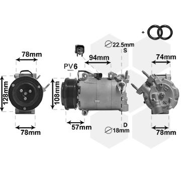 Kompresor, klimatizace VAN WEZEL 1800K587