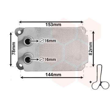 Olejový chladič, motorový olej VAN WEZEL 18013707