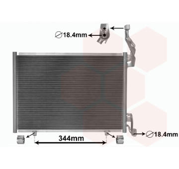 Kondenzátor, klimatizace VAN WEZEL 18015702