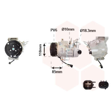Kompresor klimatizácie VAN WEZEL 1801K721
