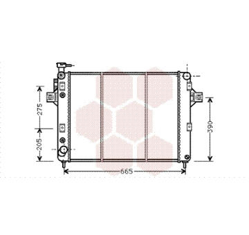 Chladič, chlazení motoru VAN WEZEL 21002017