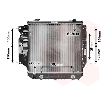Chladič, chlazení motoru VAN WEZEL 21002022