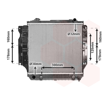 Chladič, chlazení motoru VAN WEZEL 21002023