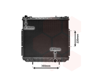 Chladič, chlazení motoru VAN WEZEL 21002038