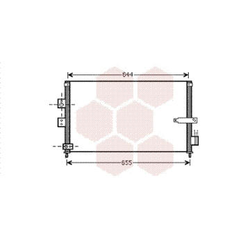 Kondenzátor, klimatizace VAN WEZEL 25005223