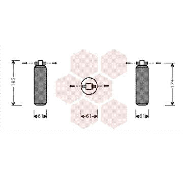 Susarna, klimatizace VAN WEZEL 2500D116