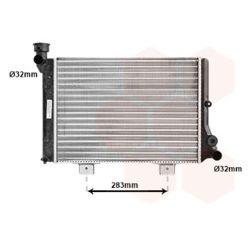 Chladič, chlazení motoru VAN WEZEL 26002005