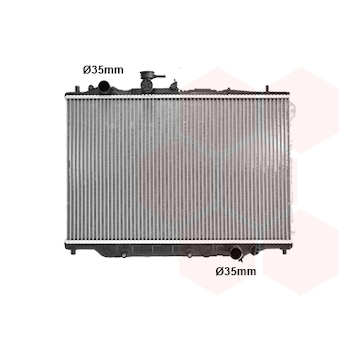 Chladič, chlazení motoru VAN WEZEL 27002050