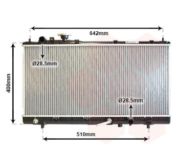 Chladič, chlazení motoru VAN WEZEL 27002168