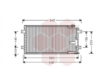 Kondenzátor, klimatizace VAN WEZEL 27005109