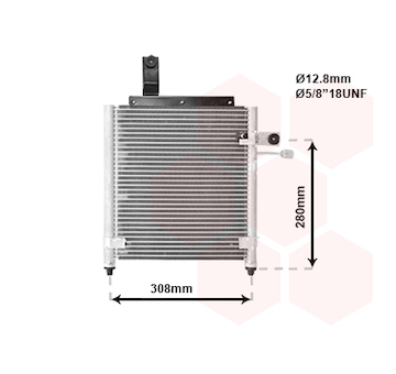 Kondenzátor, klimatizace VAN WEZEL 27005156
