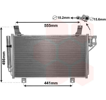 Kondenzátor, klimatizace VAN WEZEL 27005264