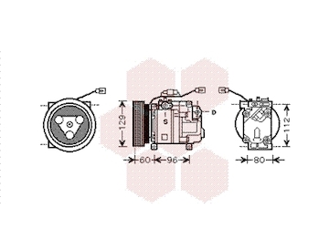 Kompresor, klimatizace VAN WEZEL 2700K202