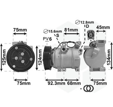 Kompresor, klimatizace VAN WEZEL 2700K219