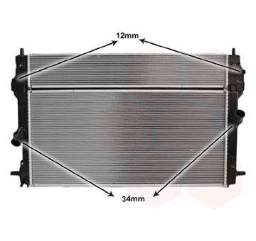 Chladič motora VAN WEZEL 27012724