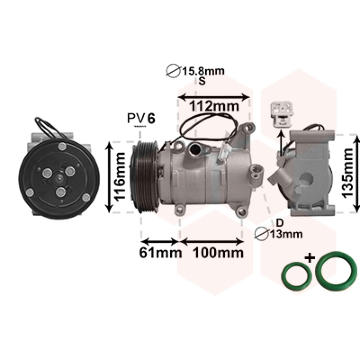 Kompresor, klimatizace VAN WEZEL 2701K700