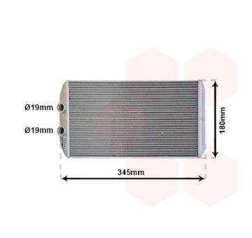 Výměník tepla, vnitřní vytápění VAN WEZEL 28016701