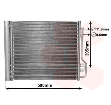 Kondenzátor, klimatizace VAN WEZEL 29005013