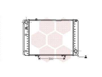 Chladič, chlazení motoru VAN WEZEL 30002134