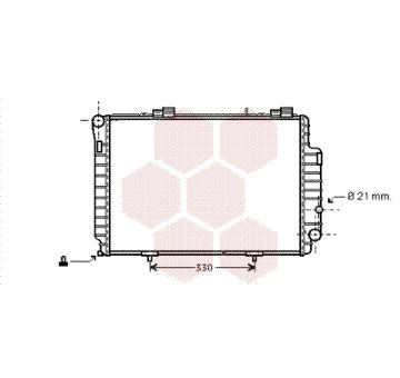 Chladič, chlazení motoru VAN WEZEL 30002263