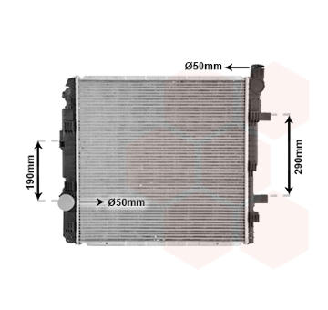 Chladič, chlazení motoru VAN WEZEL 30002319
