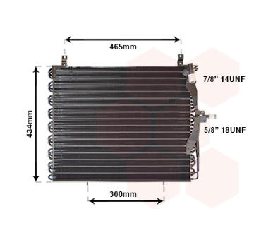 Kondenzátor, klimatizace VAN WEZEL 30005161