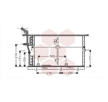 Kondenzátor, klimatizace VAN WEZEL 30005244