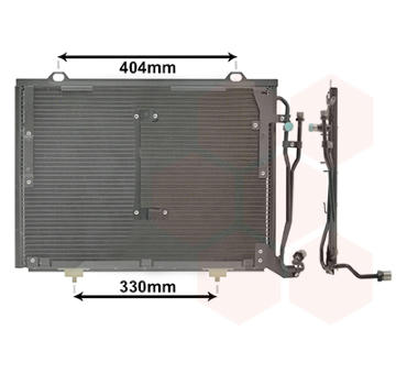 Kondenzátor, klimatizace VAN WEZEL 30005279