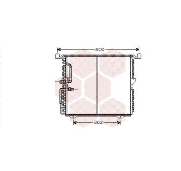 Kondenzátor, klimatizace VAN WEZEL 30005388