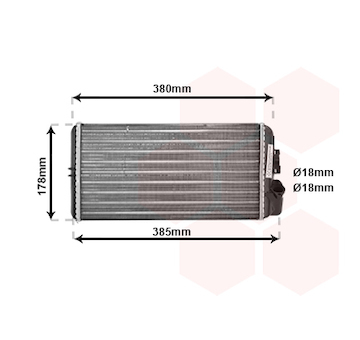 Výměník tepla, vnitřní vytápění VAN WEZEL 30006188