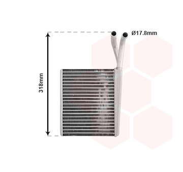 Výměník tepla, vnitřní vytápění VAN WEZEL 30006372