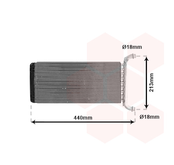 Výměník tepla, vnitřní vytápění VAN WEZEL 30006399