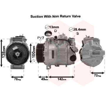 Kompresor klimatizácie VAN WEZEL 3000K638