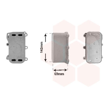 Olejový chladič, motorový olej VAN WEZEL 30013728