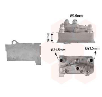 Chladič oleje, automatická převodovka VAN WEZEL 30013731