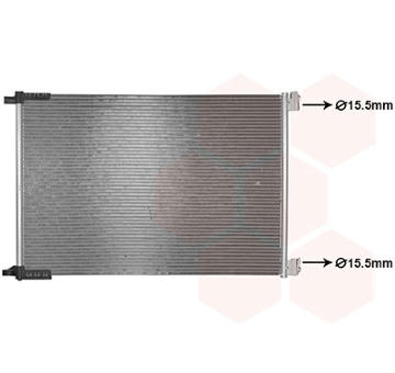 Kondenzátor, klimatizace VAN WEZEL 30015700