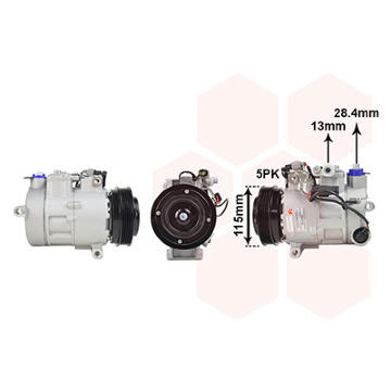 Kompresor klimatizácie VAN WEZEL 3001K708
