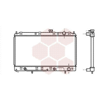 Chladič, chlazení motoru VAN WEZEL 32002143