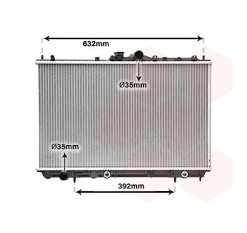 Chladič, chlazení motoru VAN WEZEL 32002153