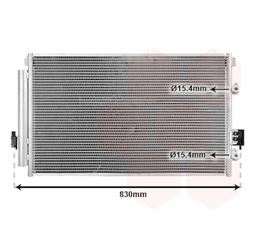 Kondenzátor, klimatizace VAN WEZEL 32005178