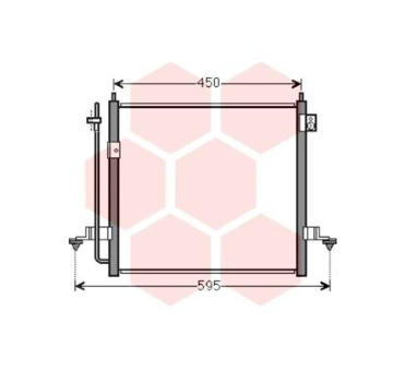 Kondenzátor, klimatizace VAN WEZEL 32005239