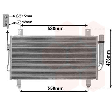 Kondenzátor, klimatizace VAN WEZEL 32005252