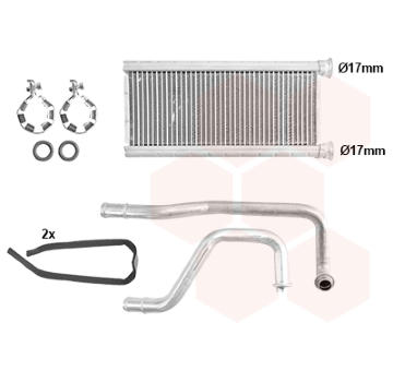 Výměník tepla, vnitřní vytápění VAN WEZEL 32006289