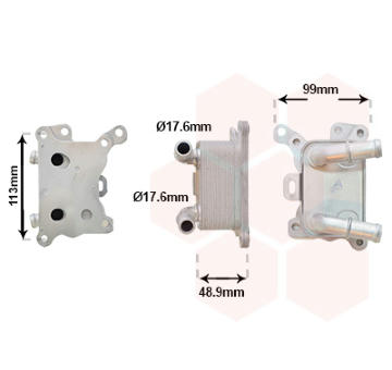 Chladič motorového oleja VAN WEZEL 33013702