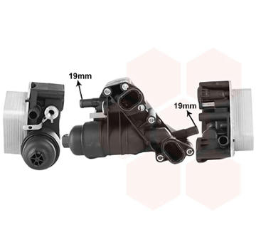 Olejový chladič, motorový olej VAN WEZEL 33013710