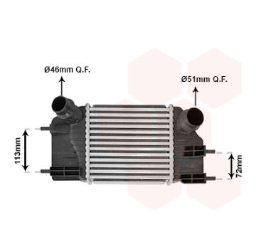 Chladič turba VAN WEZEL 33014702